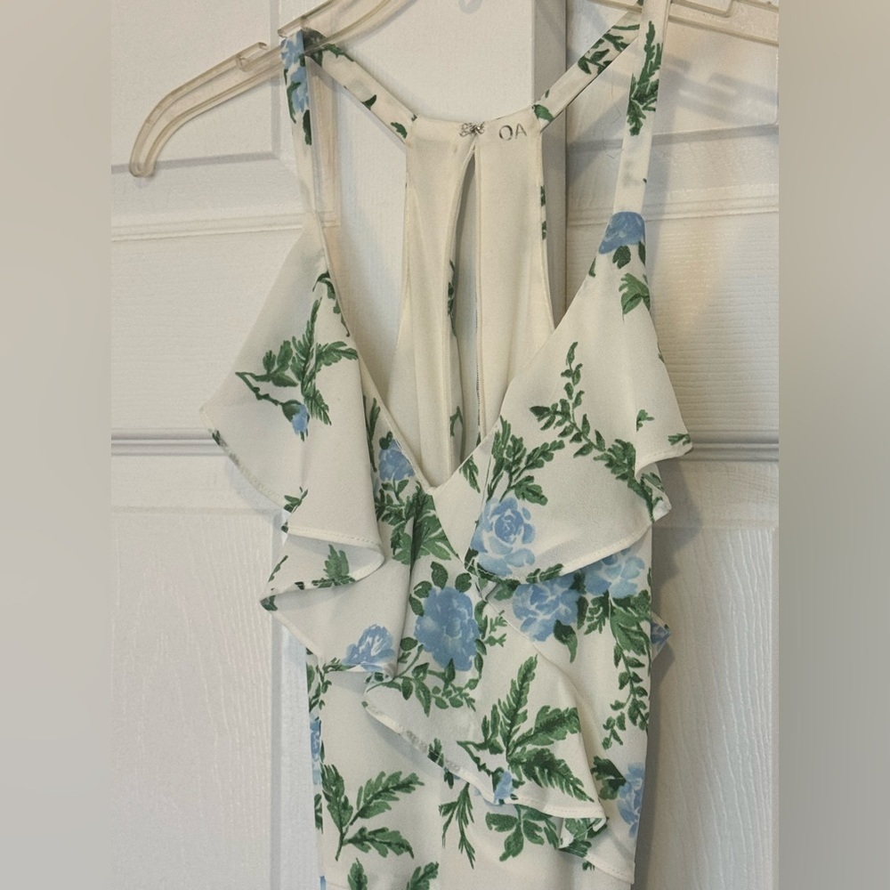 Disney Princess Maxi Dress Floral Ruffle Halter | Size Medium | Cottagecore - Picture 4 of 6